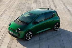 Frontansicht des Renault Twingo E-Tech elektrisch