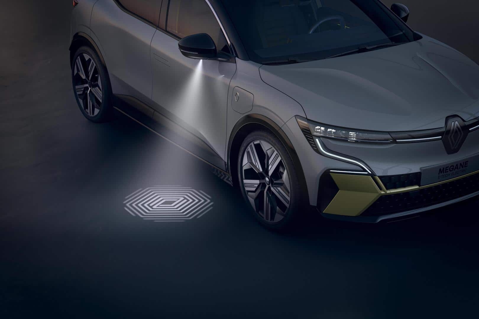 Einstiegsbeleuchtung beim Renault Mégane E-TECH Electric Autohaus Schouren